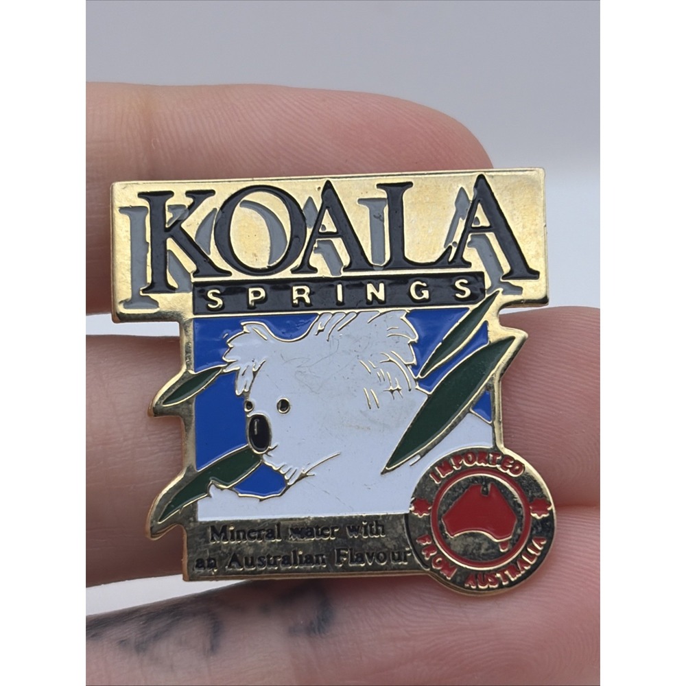 Koala Springs Mineral Water With An Australian Flavor Lapel Hat Pin